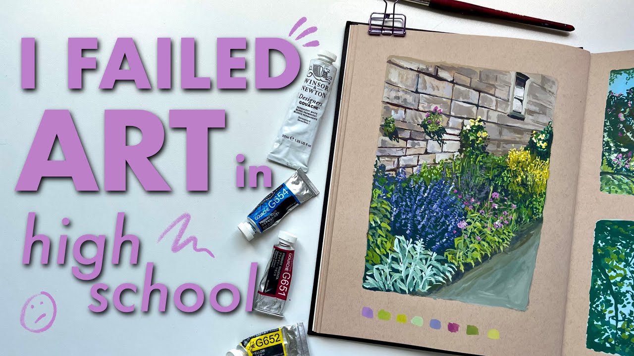 I failed art in high school ☹︎ paint with me | gouache