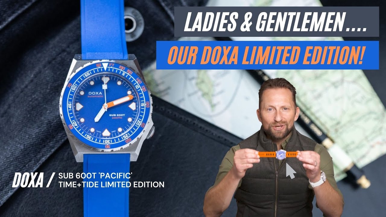 Ladies & gentlemen, drum roll...! It's the Time+Tide x DOXA SUB 600T 'pacific' Limited Edition