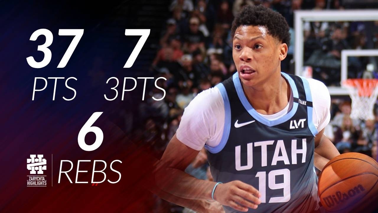 Ace Bailey 37 pts 7 threes 6 rebs vs Raptors 25/26 season