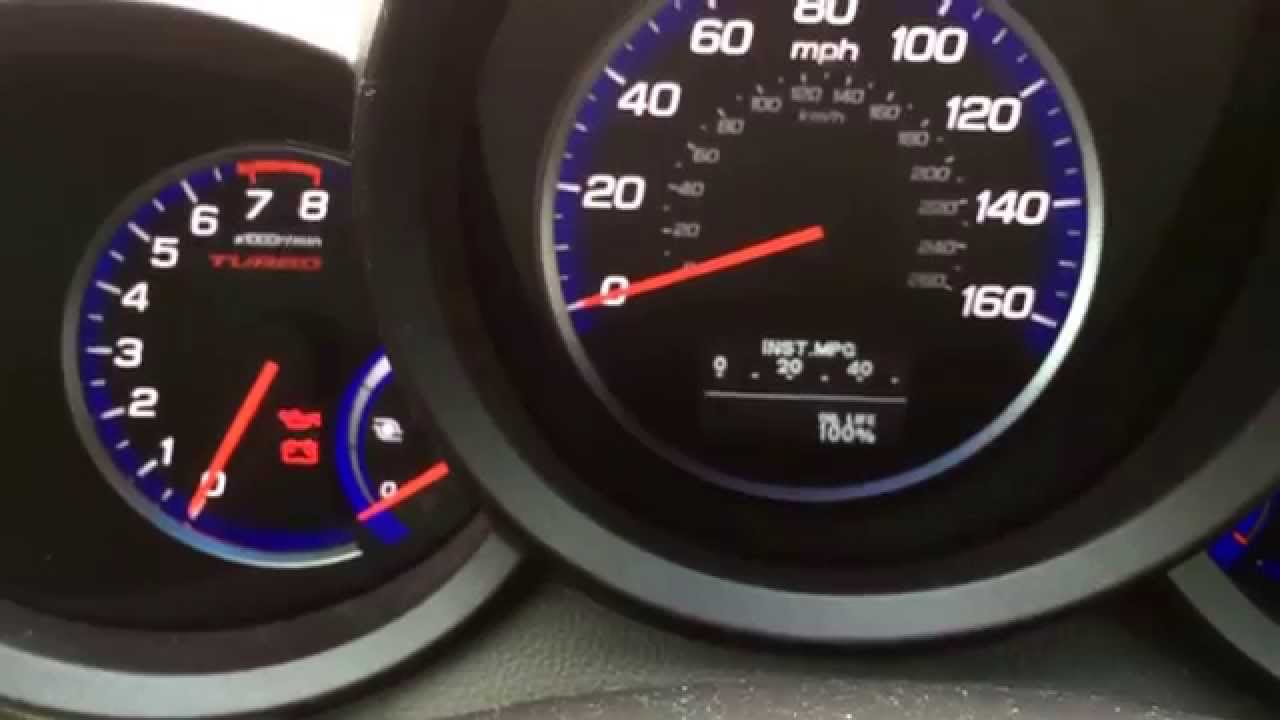 Acura RDX Reset Oil Light Maintenance 2007-2010 how to