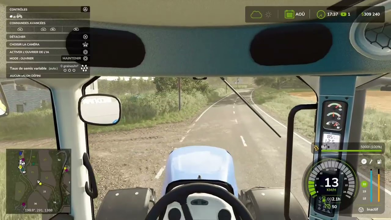 Premier demi de colza pour la saison suivante 🚜