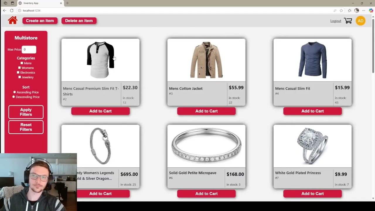mv inventory app project