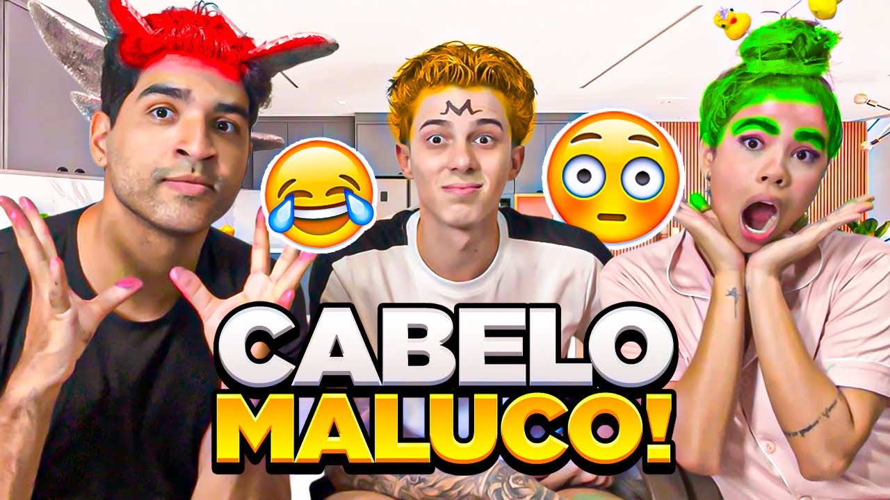 DESAFIO DO CABELO MALUCO EM FAMÍLIA DEU ERRADO