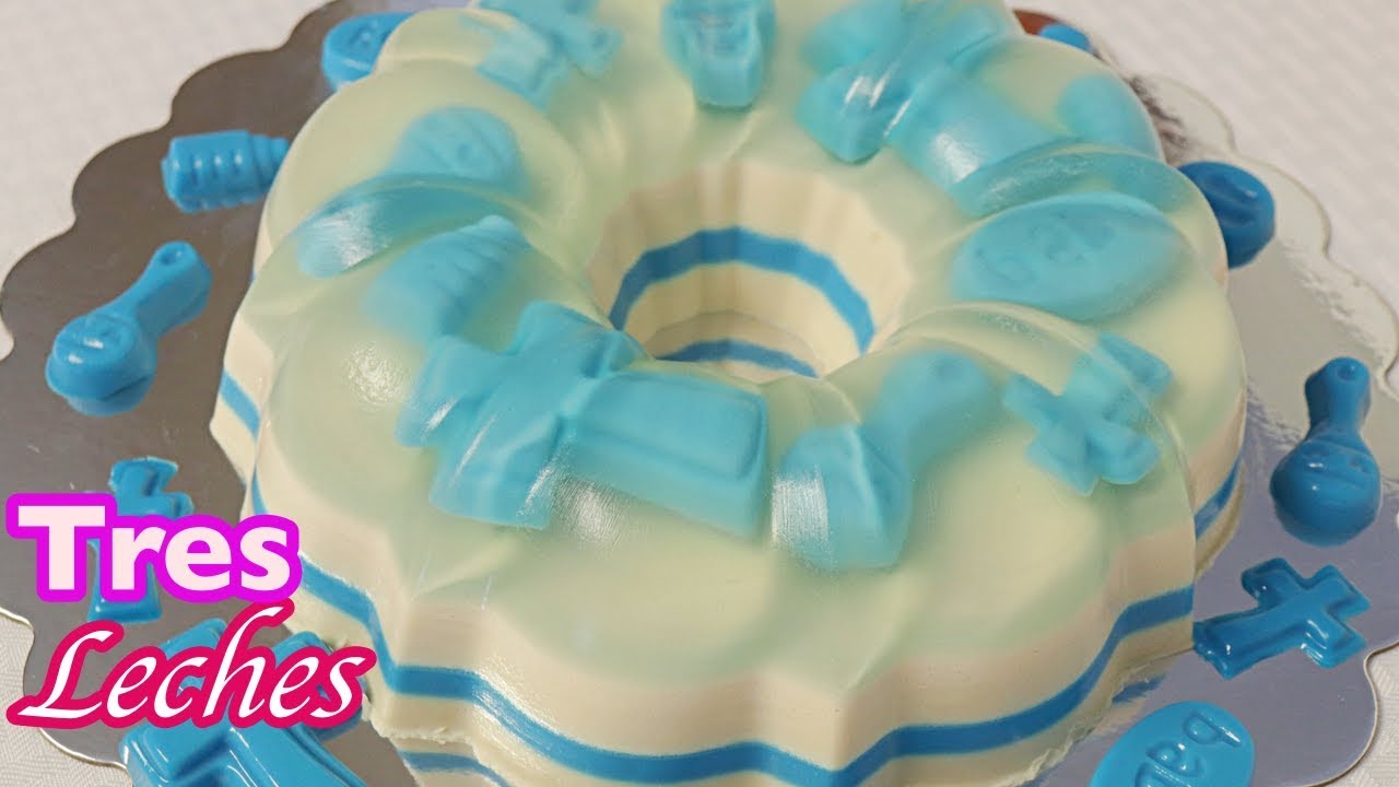 GELATINA PARA BAUTIZO DE TRES LECHES (NIÑO)