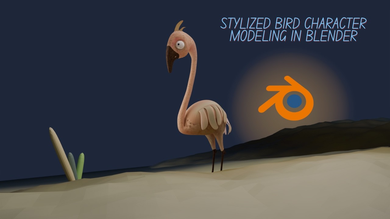 Just Launched! Learn Bird Character Modeling in Blender
