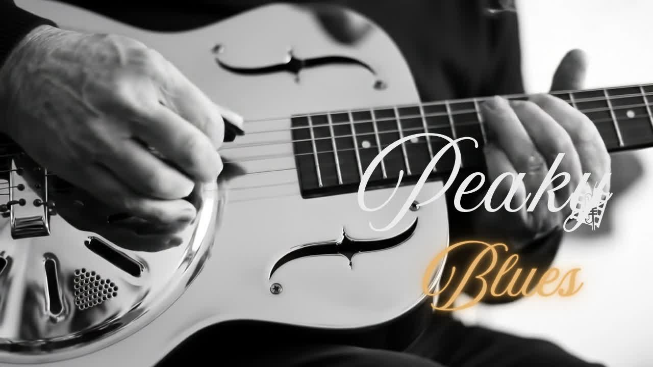 Peaky Blues Old Guitar – Slow Deep Blues for Calm Nights and Heavy Reflection