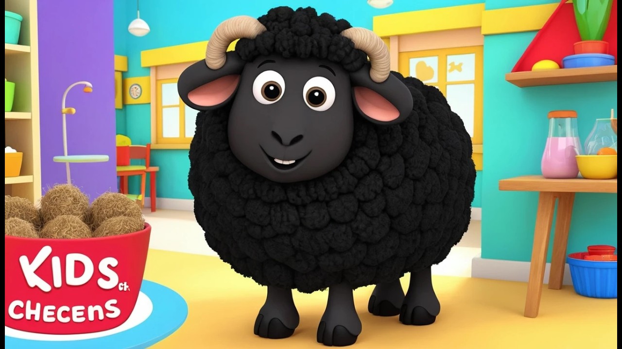 🐑 Черная овца Баа Баа открывает шерстяно