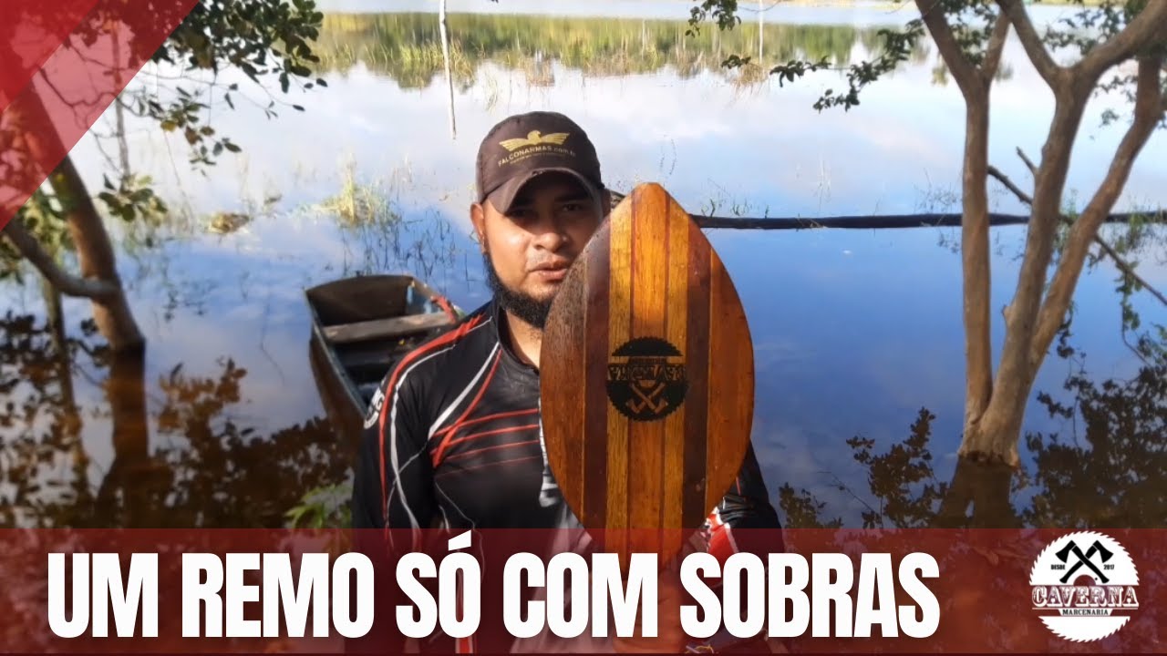 REMO DE MADEIRA FEITO SÓ COM SOBRAS MADEIRA | COMO FAZER UM REMO DE MADEIRA