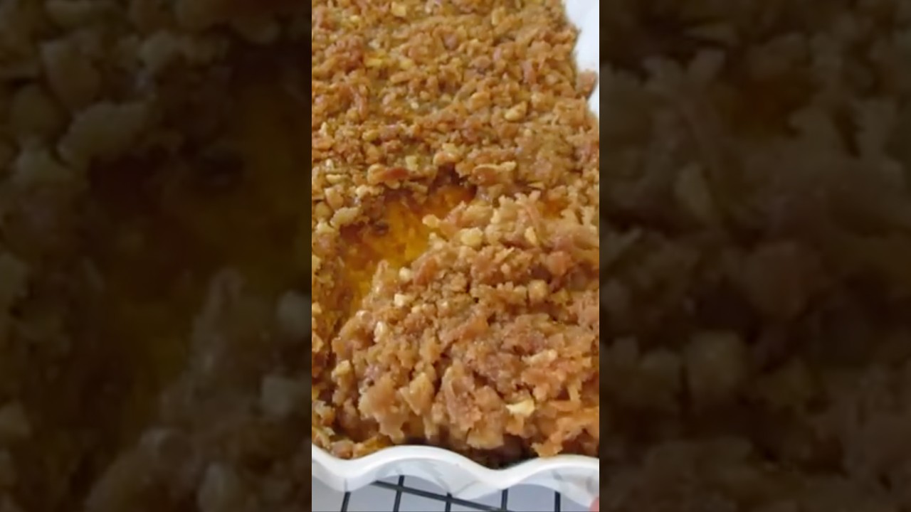 Запеканка из батата с хрустящей посыпкой из грецких орехов 😋 Такая вкуснятина 😍 