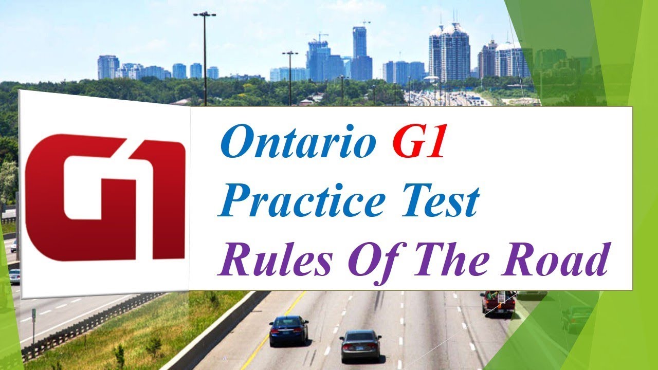 Ontario G1 Practice Test: Rules Of The Road (100 Questions and Answers)