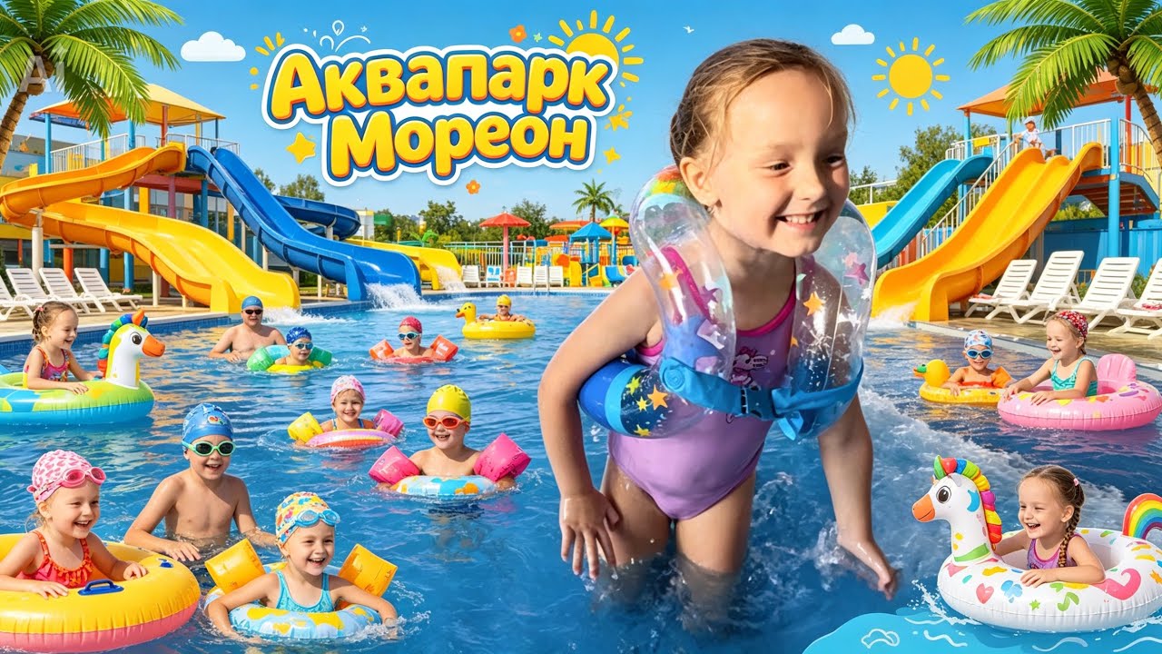ЛЕТО ЗИМОЙ! ❄️→☀️ Аквапарк «Мореон» с Алисой — купаемся в Москве!