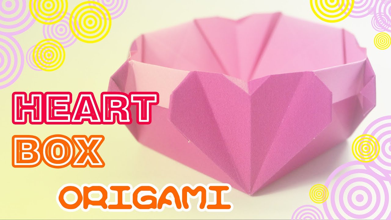 Valentine's day - How to make Origami Heart box - Easy origami
