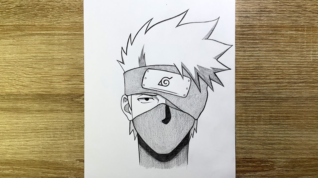 Comment dessiner Kakashi de Naruto | Comment dessiner étape par étape | Dessin Kakashi