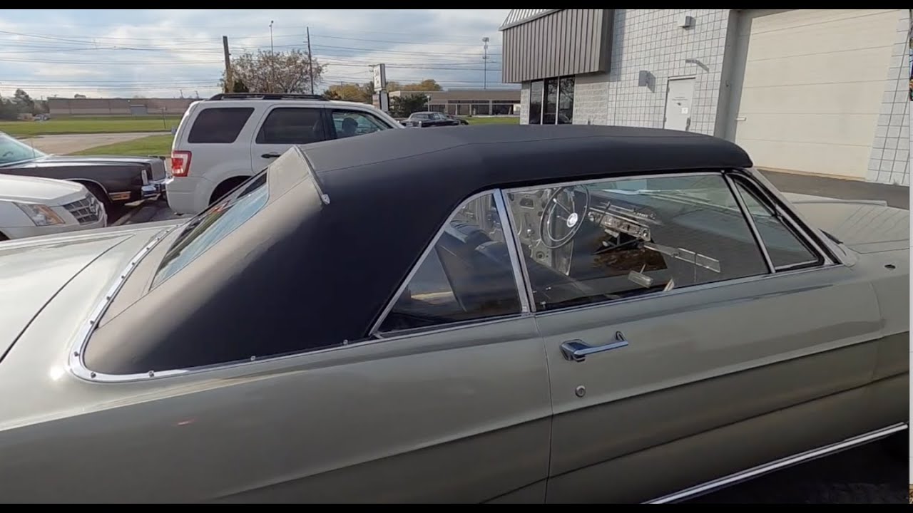 1966 Ford Galaxie 500 convertible restoration part 149 new top installed & repairing clock