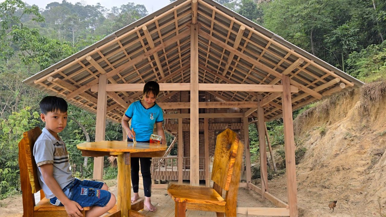 How to make wooden tables and chairs -  Excellent Carpenter Girl