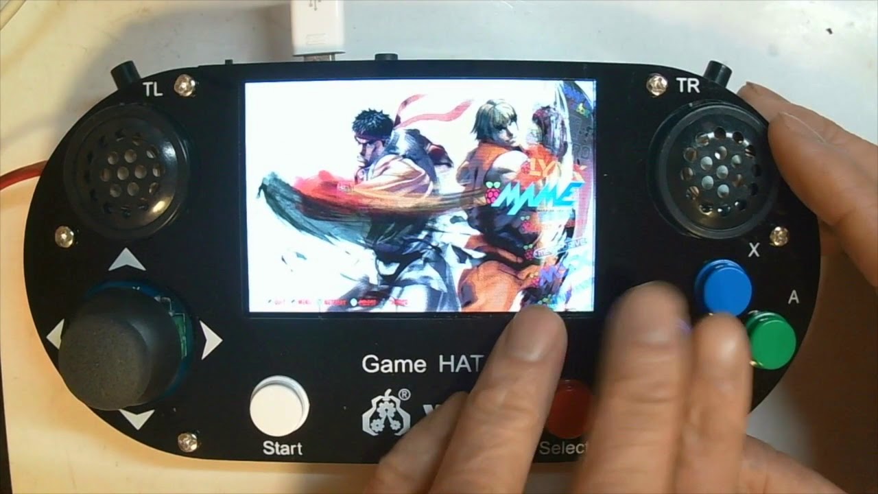 Recalbox game console on waveshare game hat (see description for 6.1.1)