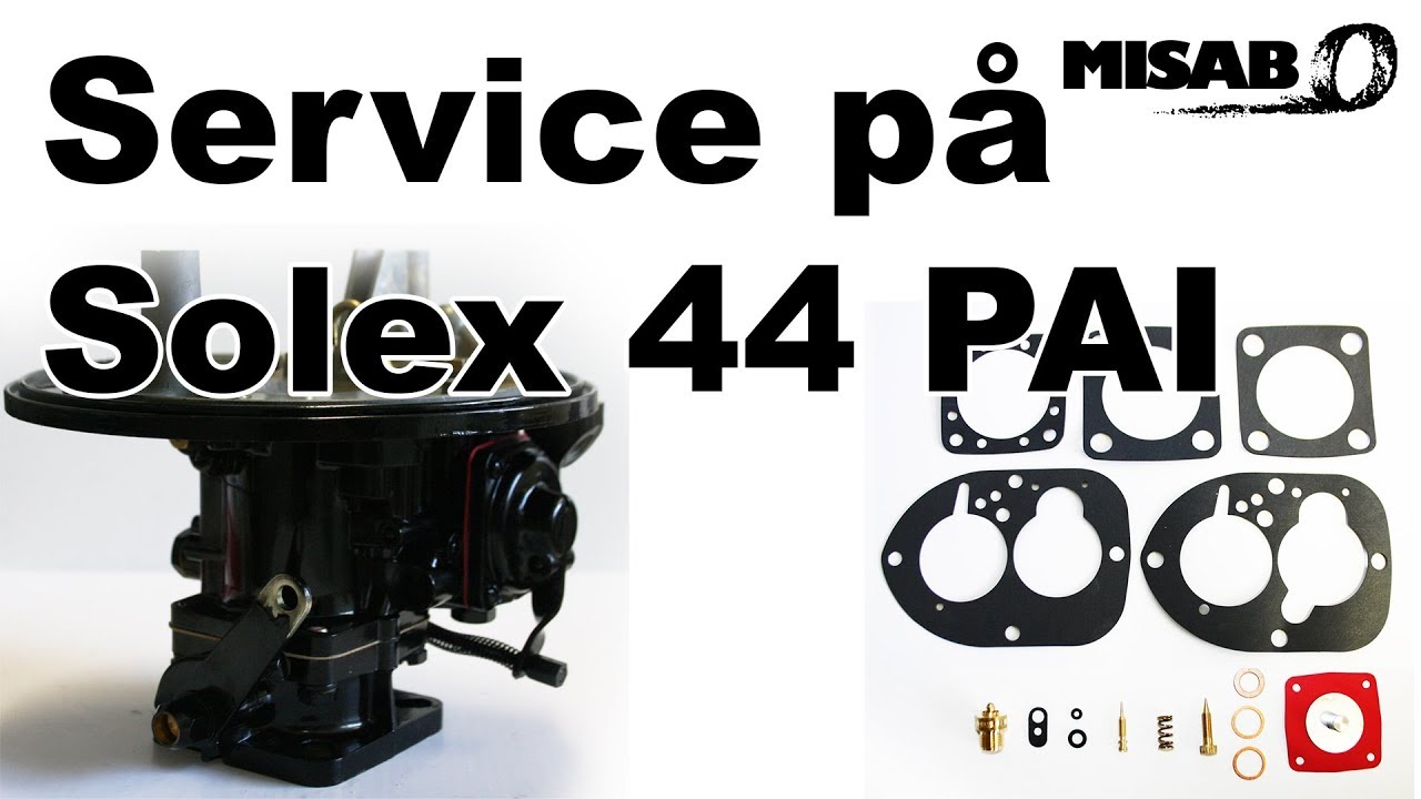 Förgasartips - montera servicesats på en Solex 44 PAI. Vanlig förgasare på Volvo Penta AQ-motorer.