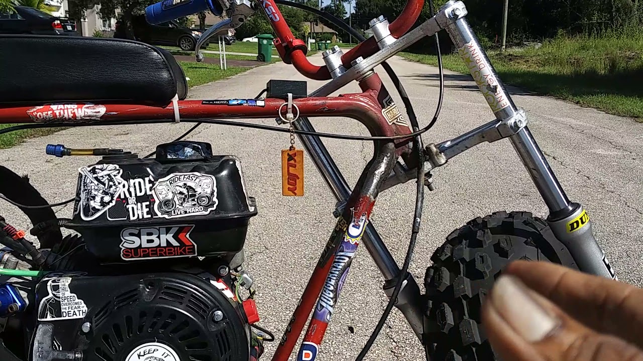 new update Harbor Freight stick welder mini bike frame