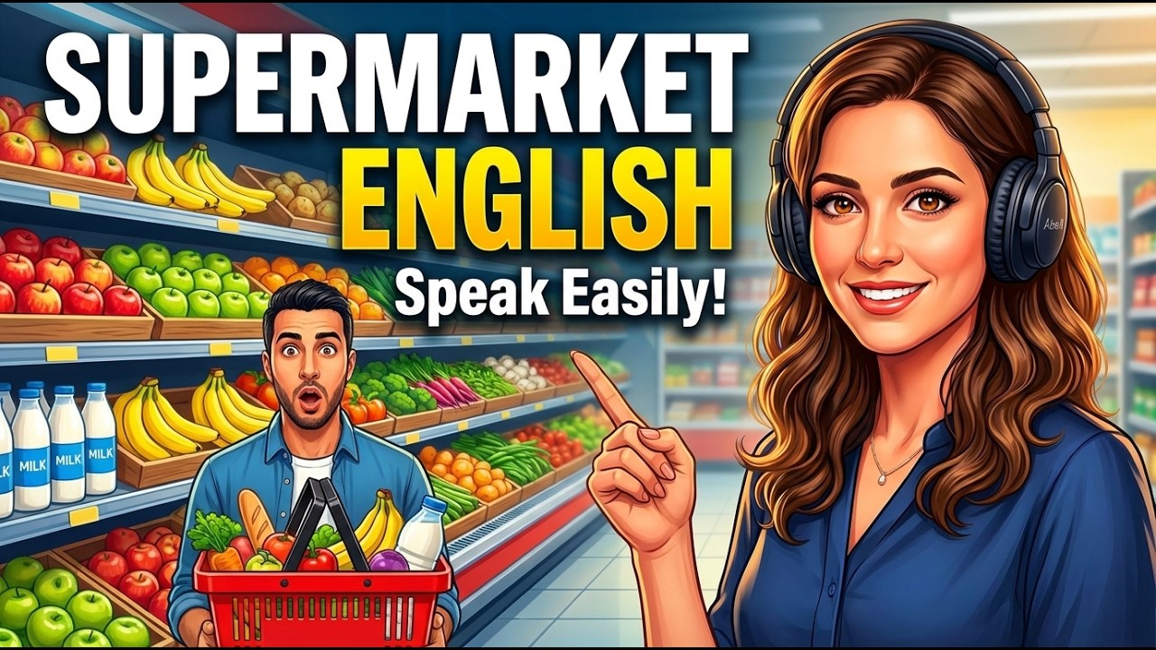 Grocery Store Survival Guide | Slow English Conversation for Beginners (A1–B1 Listening Practice)
