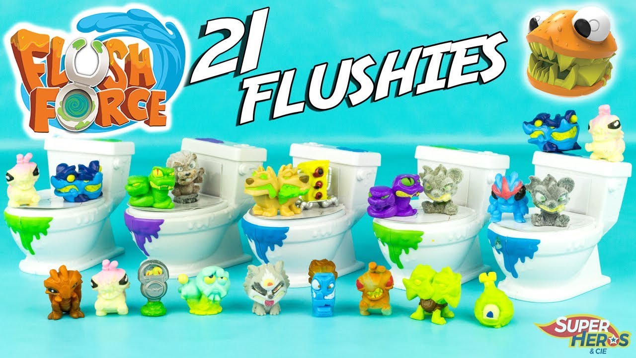 Flush Force Serie 1 Flushies Toilettes Surprise WC Jouet Toy Review