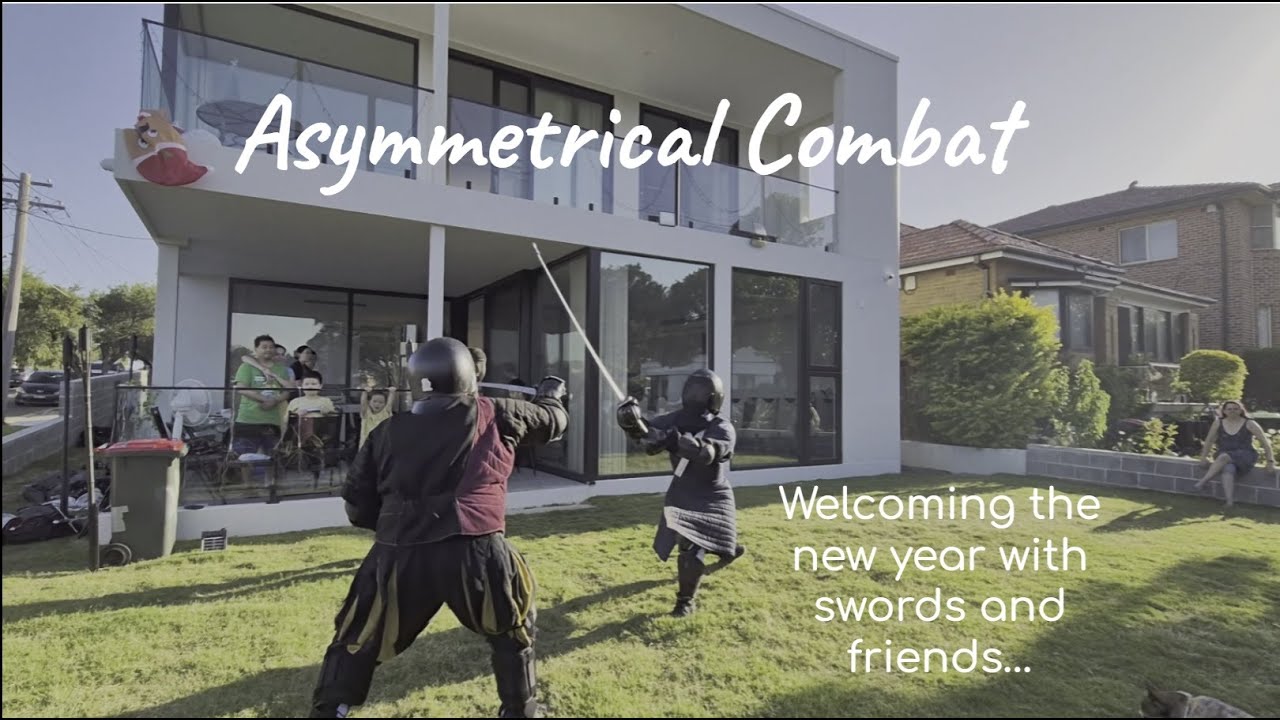 Asymmetrical combat- 2 vs 1 Sword Sparring!