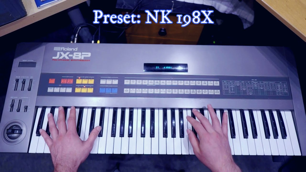 Roland JX-8P Custom Synthwave Sounds (No Talk)