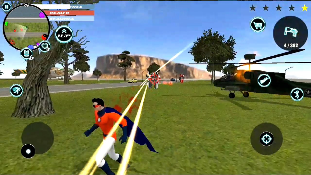 Superhero - Naxeex LLC | Superhero Steal Helicopter for Fight with Robots - Android GamePlay