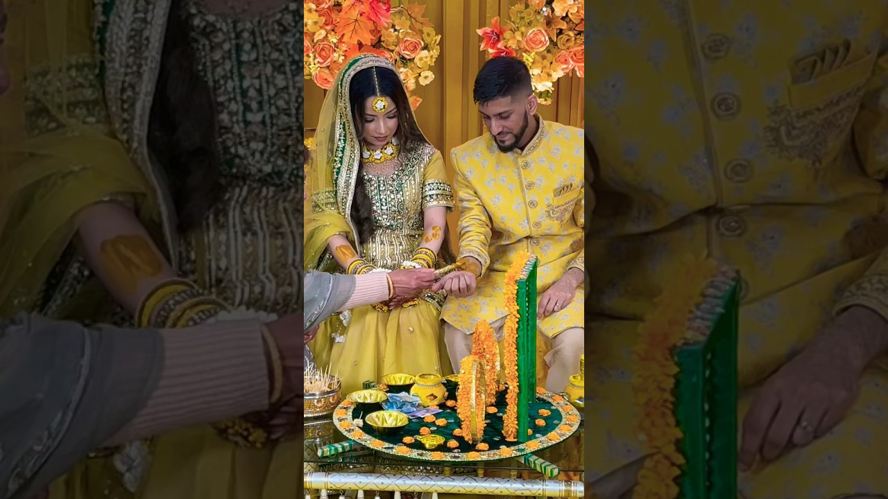 Mehndi ceremony in uk #youtubeshorts #punjabi #shortsvideo #mehndi #viral #bride #trending