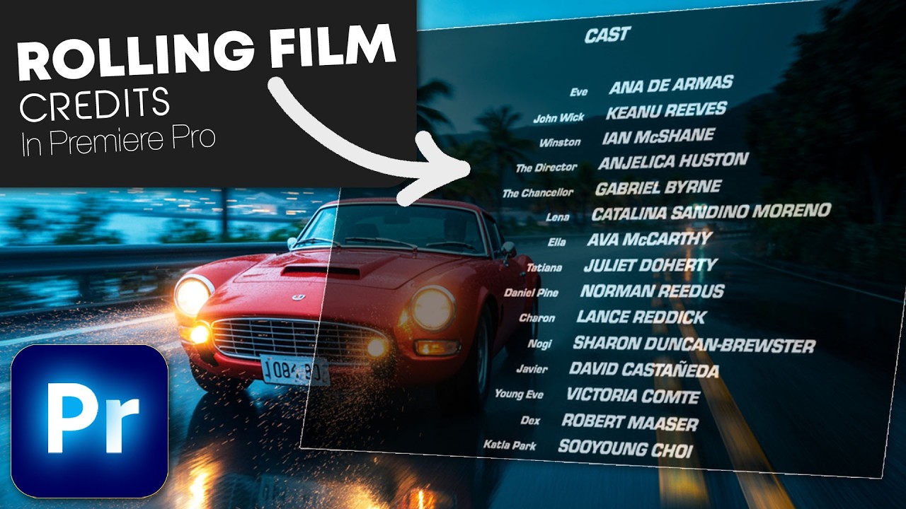 How To Make ROLLING Film CREDITS In Premiere Pro