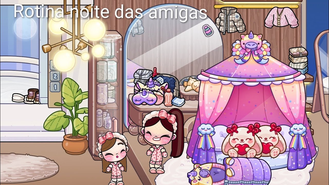 Rotina noite das meninas 👧| avatar world 