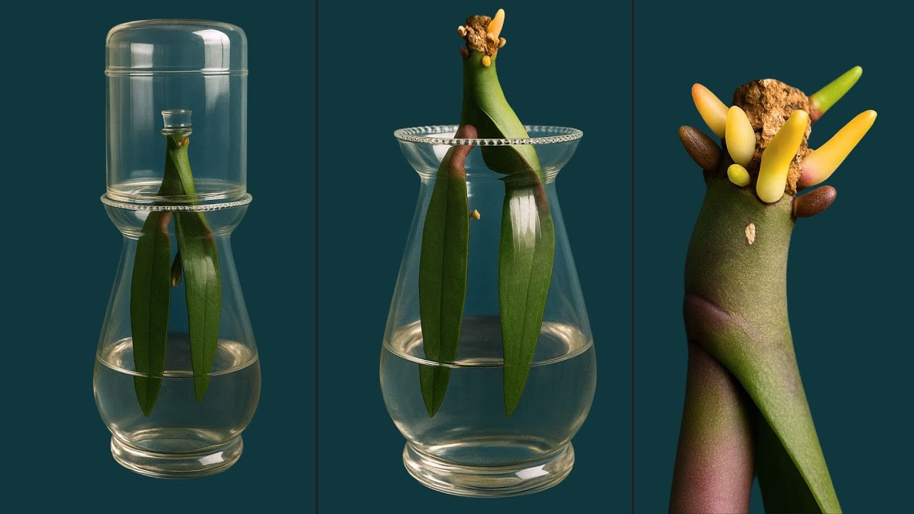 Growing Rootless Orchids in a New Way, Surprisingly New Roots Continuously Grow