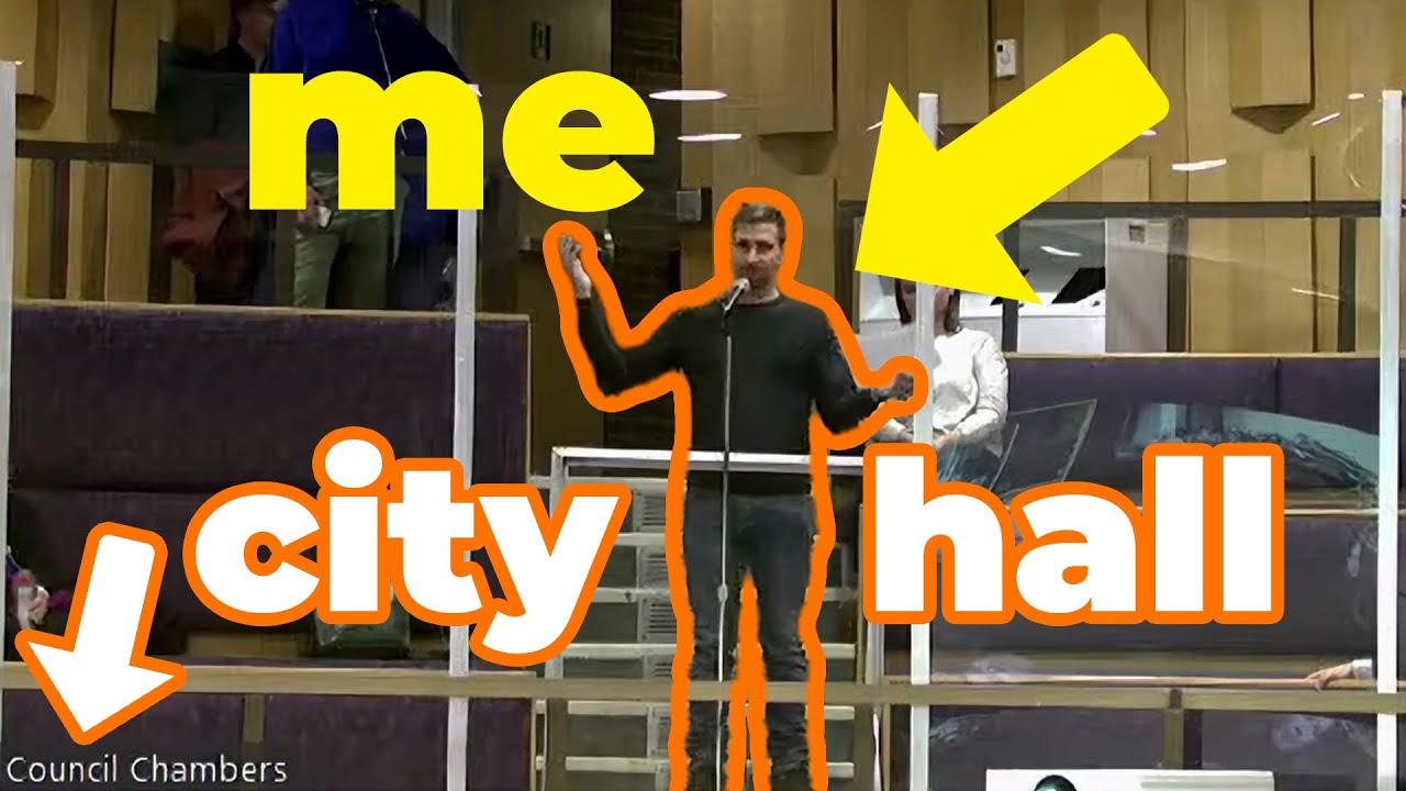 I spoke at City Hall about CAR DEPENDENCY in London, Ontario