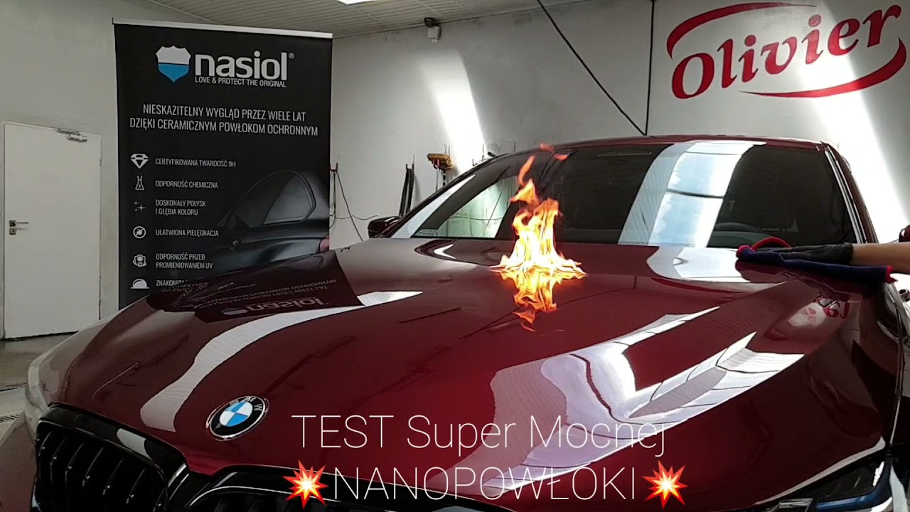 TEST nanopowłoki NASIOL w Myjni Ręcznej & Detailing OLIVIER w Wierzbicy www.eco-olivier.pl