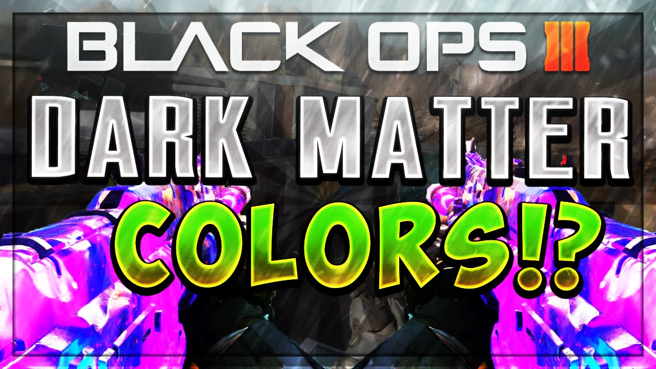 BLACK OPS 3! DARK MATTER DIFFERENT SHADES? PAINTSHOP TUTORIAL!