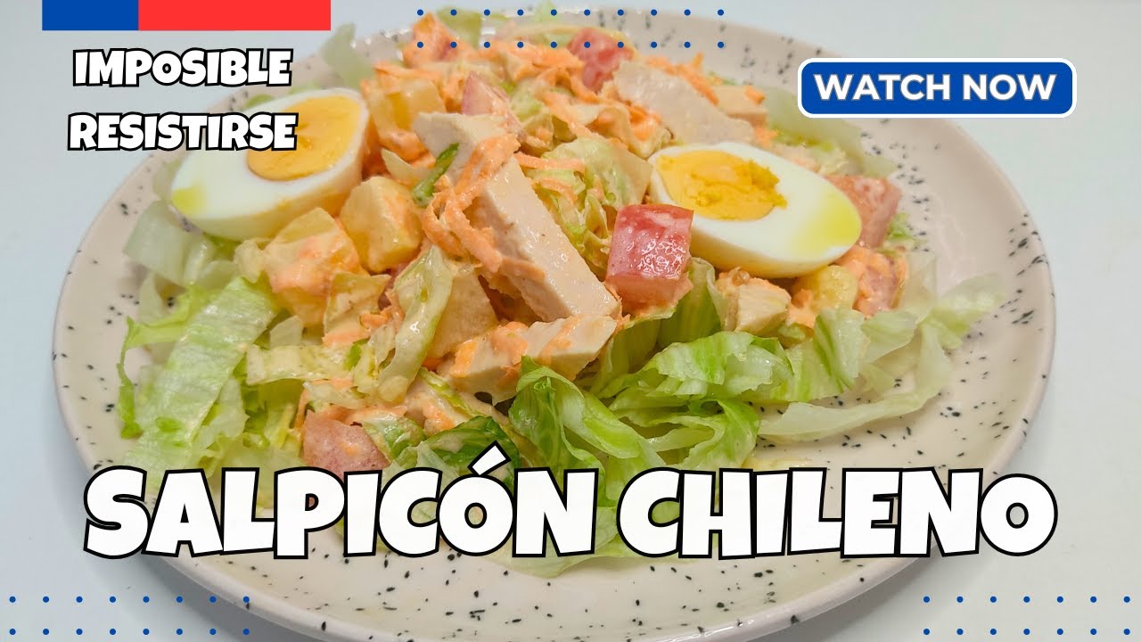 No creerás lo fácil que es este Salpicón Chileno con pollo 🤯