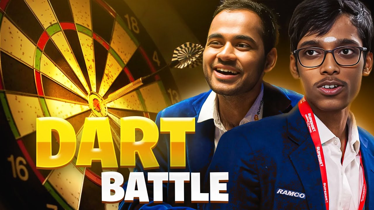 Arjun vs Praggnanandhaa: Dart Battle | Freestyle Chess Las Vegas