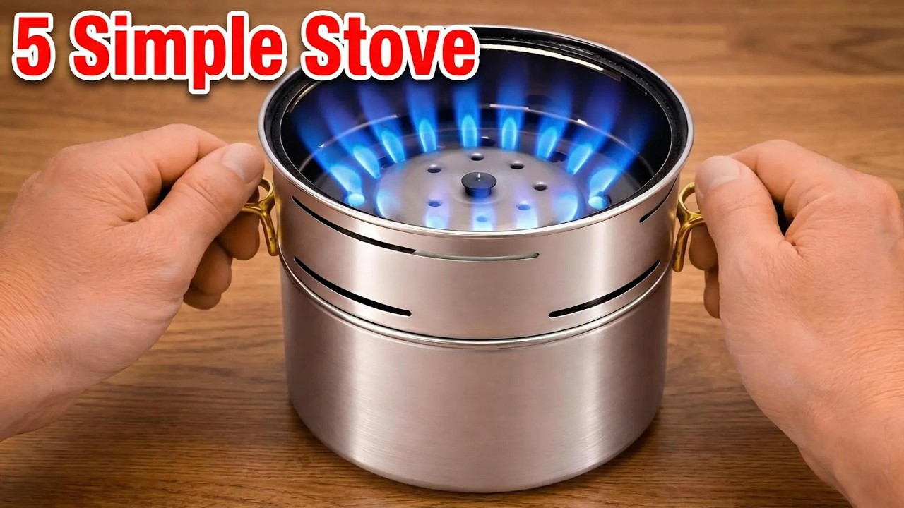 5 Emergency Stoves You Can Make From Cans 🔥 No Tools Needed