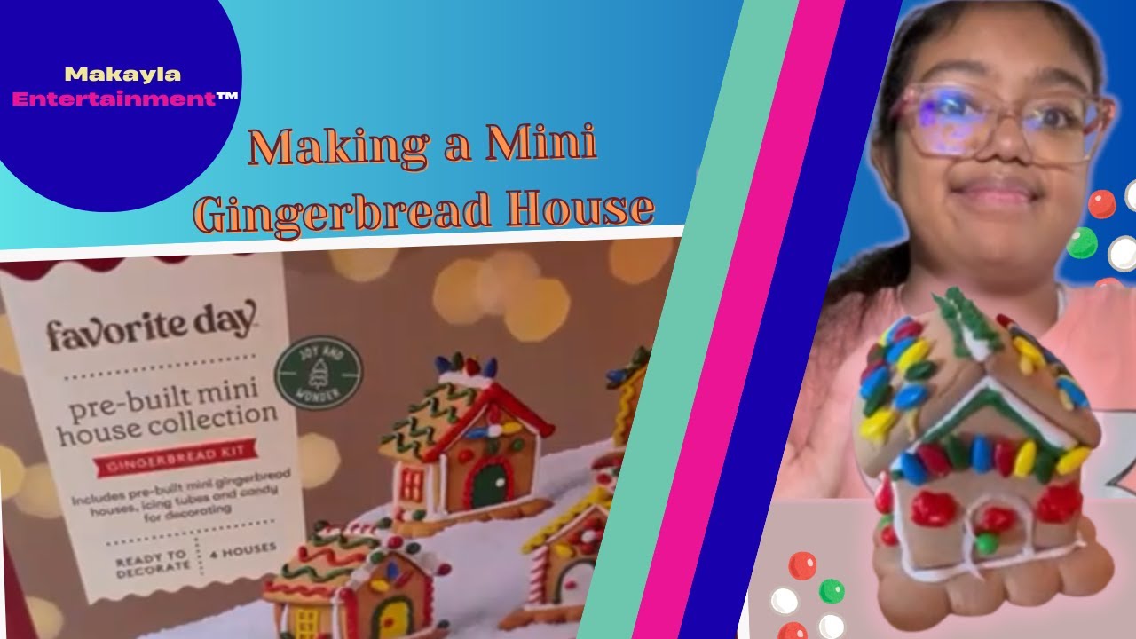 Mini Prebuilt Gingerbread House Kit - Fun with Makayla Entertainment