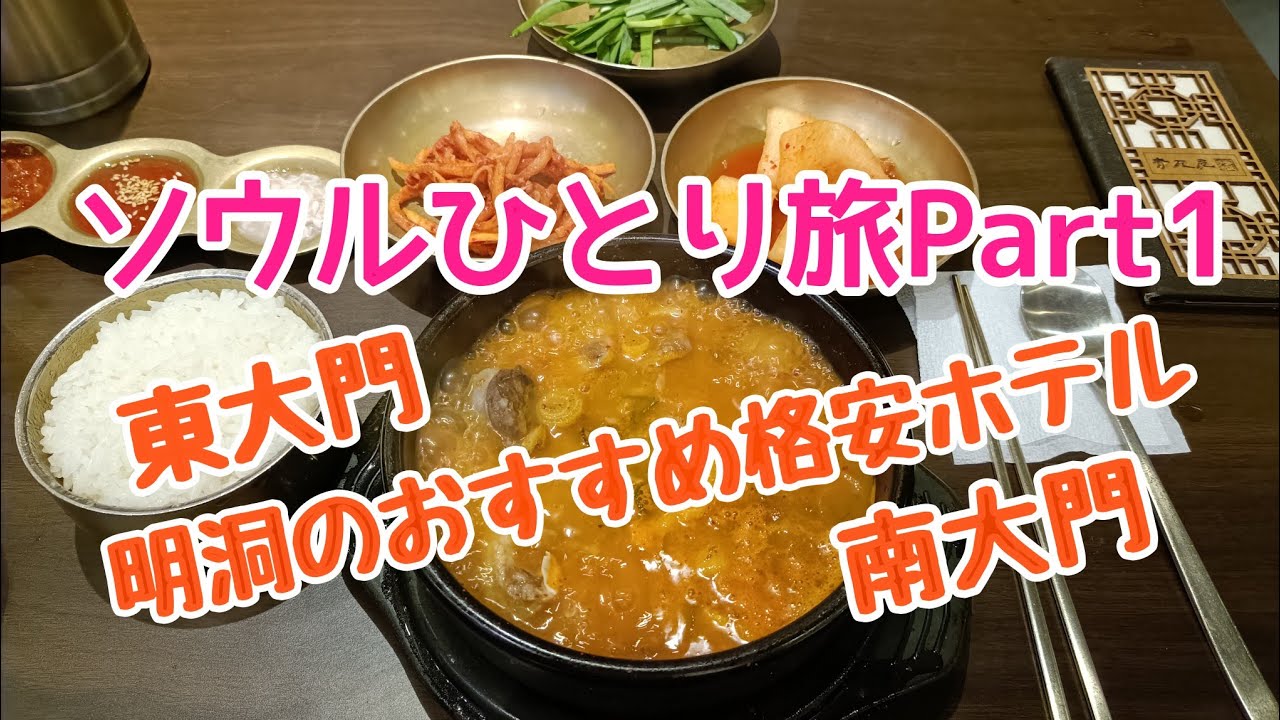 【女ひとり旅】ソウル🇰🇷Part1 買い物大好き女の1日の行動👚明洞のおすすめ格安ホテル情報