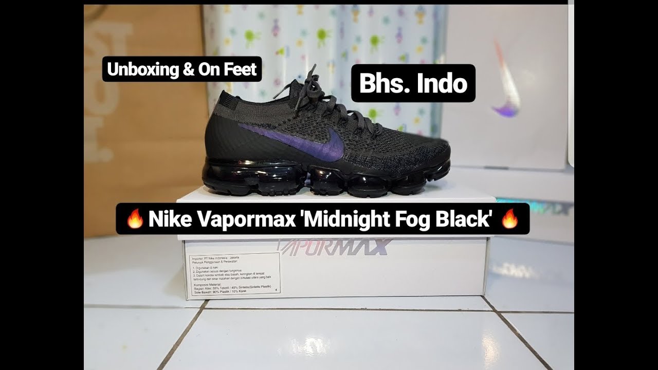 Nike Air Vapormax Flyknit 'Midnight Fog Black' Unboxing & On Feet 849558 009