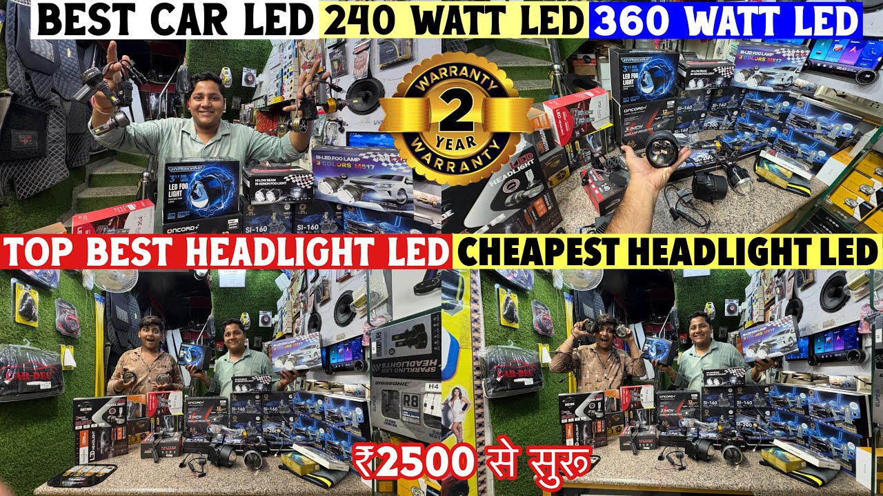 2025 BEST HEADLIGHT LED FOR CAR✅AT JUST ₹2500🔥2YEAR WARRANTY😍CHEAPEST LED FREE DELIVERY ✅