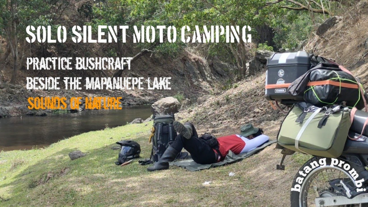 Silent moto camping in mapanuepe lake Zambales/ASMR