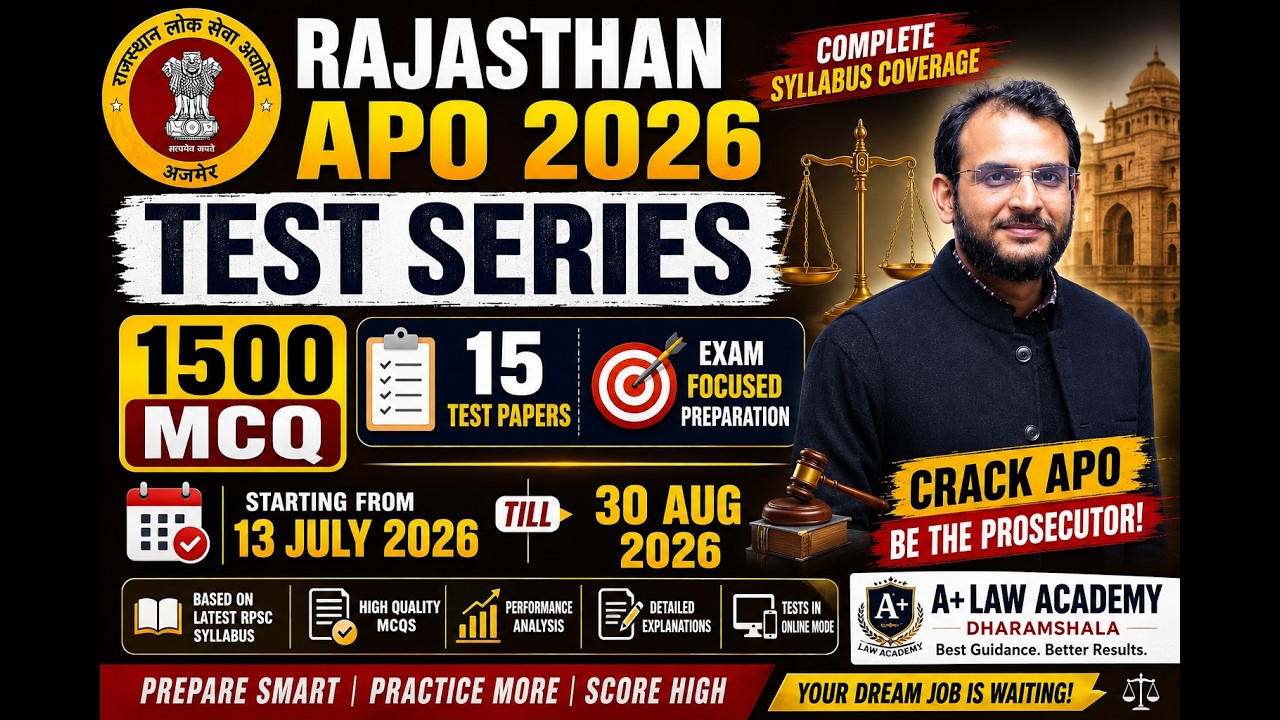 Rajasthan APO 2026 | 1500 MCQ Test Series | Latest Pattern | Complete Preparation