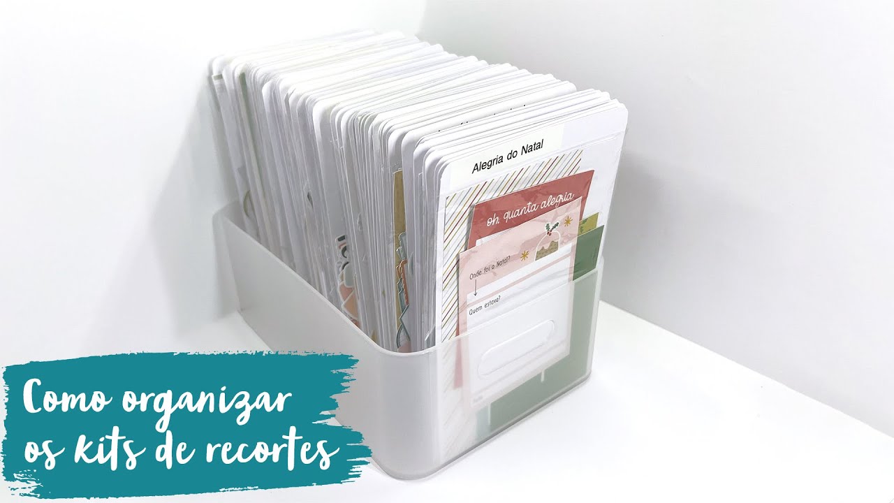 Como organizar kits de recortes