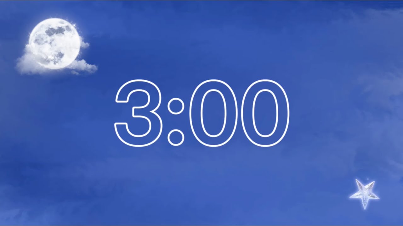3 Minute Aesthetic Countdown Timer with Acoustic Music for Studying and Relaxing