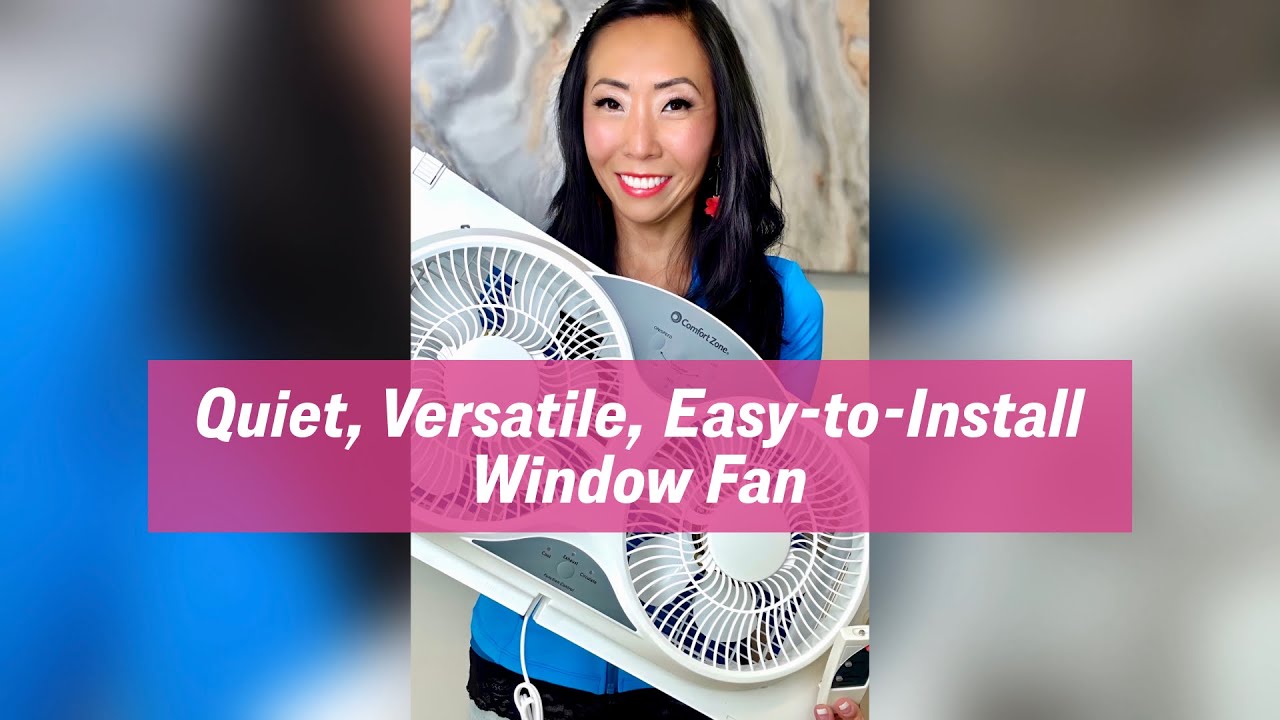 Quiet, versatile, easy-to-install window fan