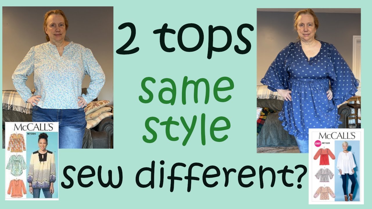 How can two peasant blouse sewing patterns look so different?