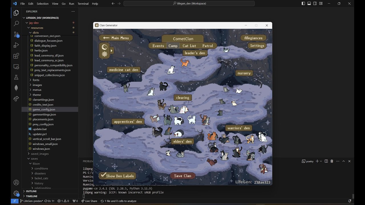 How to Play Lifegen From the Source Code with Windows
