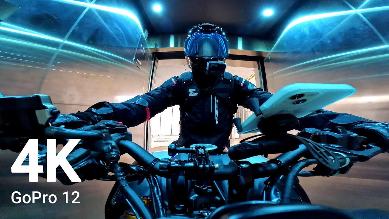 [4K] YAMAHA MT09 | Full exhaust system |Tokyo Bay Area | GoPro