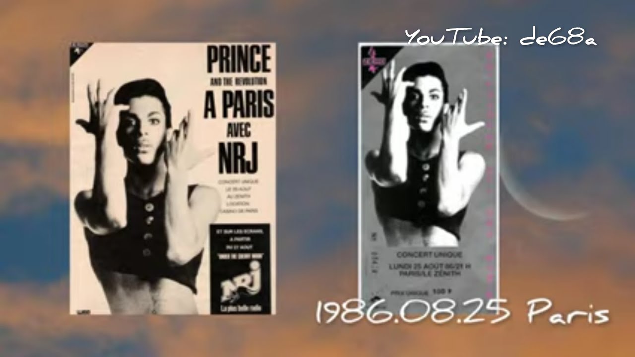 1986.08.25 Prince - Paris , Le Zenith - Live
